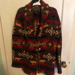 Ralph Lauren Hand knit Tribal Sweater